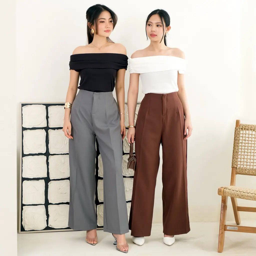 Celana Panjang Wanita Karet Bagian Belakang | Trena Long Pants
