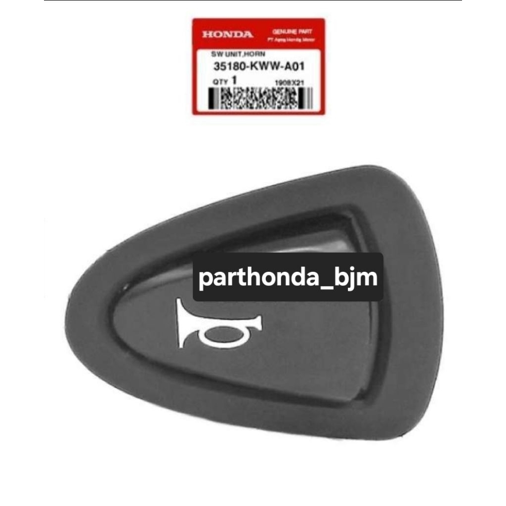 35180-KWW-A01 TOMBOL KLAKSON VARIO 110 KARBU TECHNO/CBS