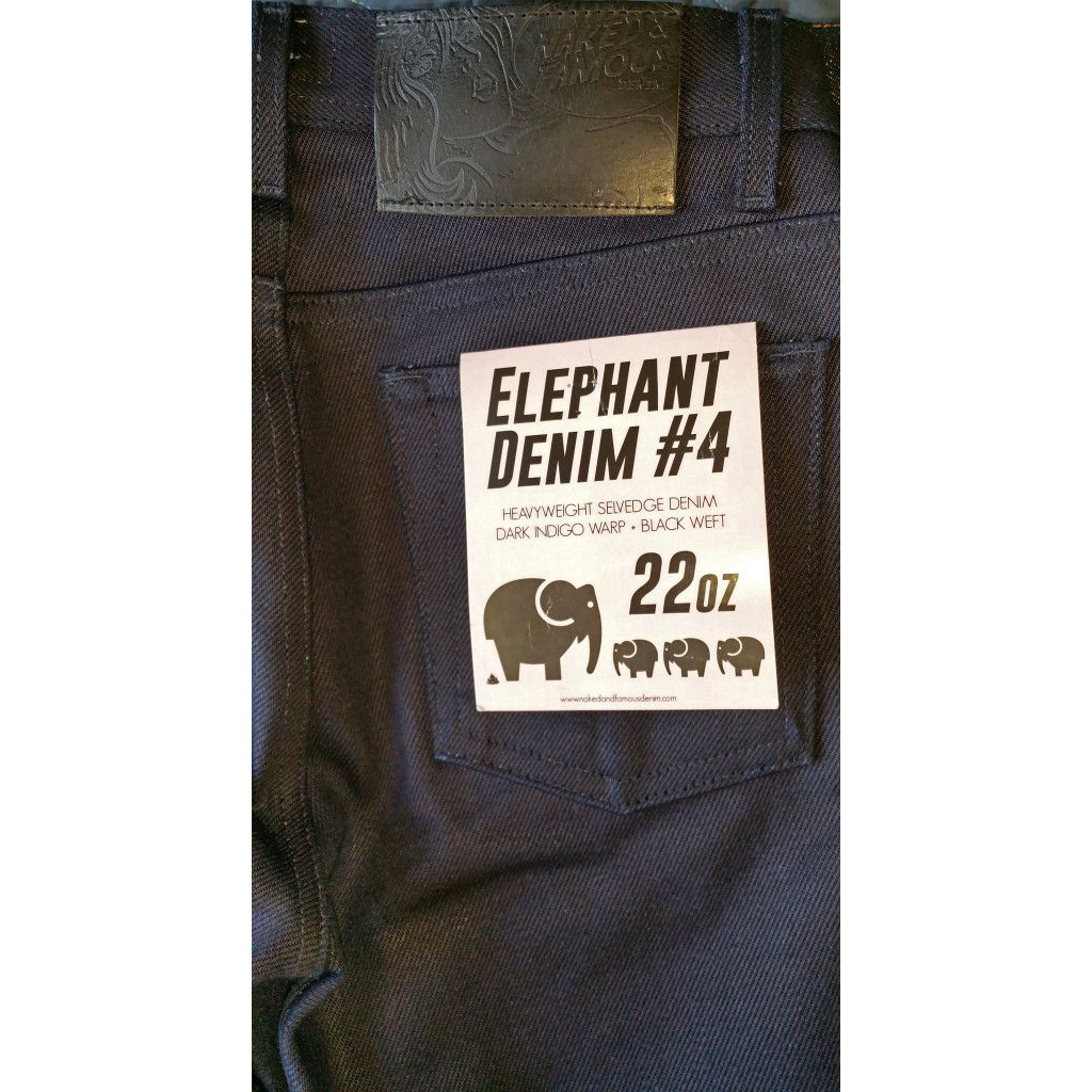 Naked & famous selvedge 22oz not nudie apc iron heart