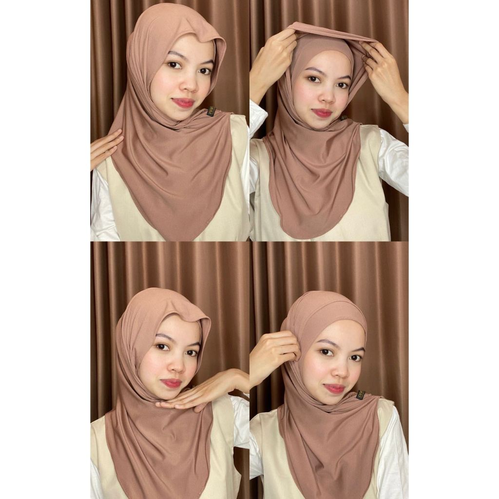 HALWA HIJAB KERUDUNG INSTAN JERSEY MLEYOT JISOO INSTAN MLEYOT MLEOT