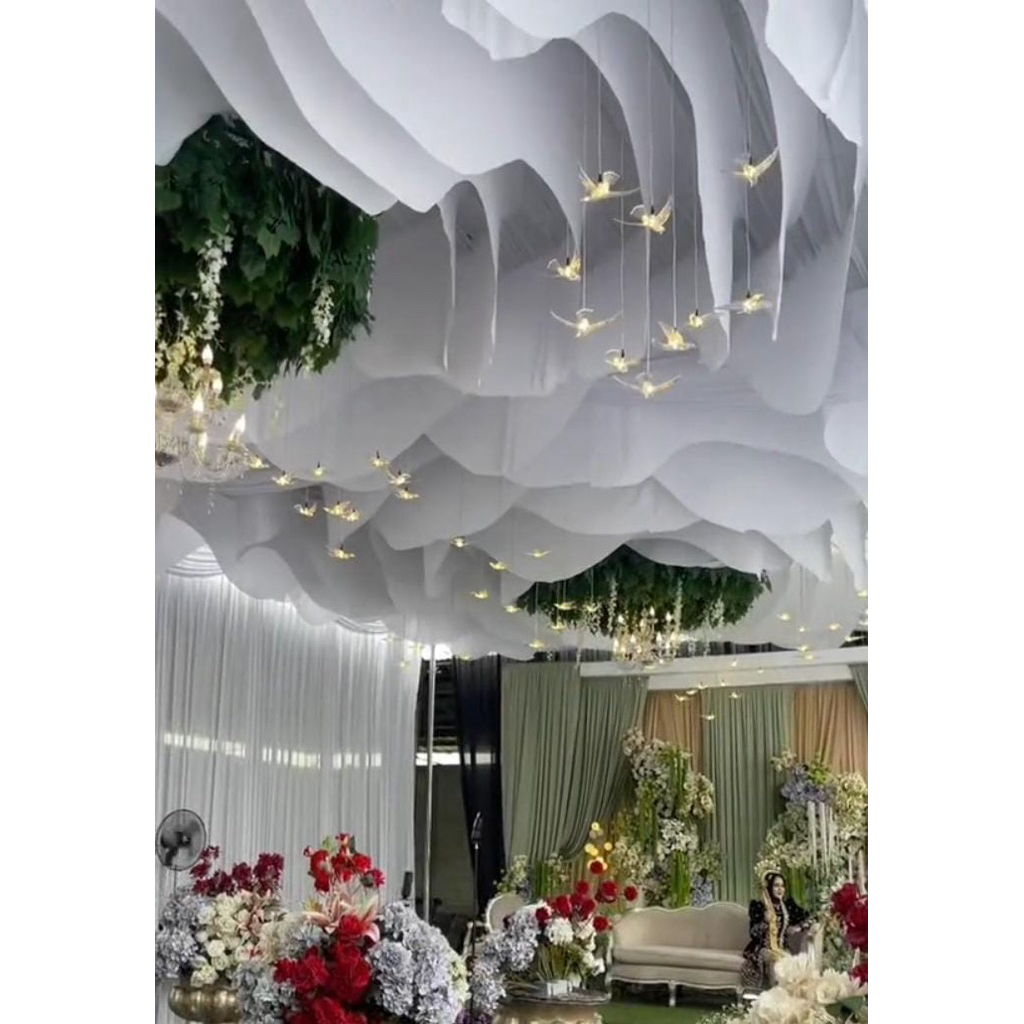 PLAFON TENDA MAWAR /plafon tenda arus gelombang