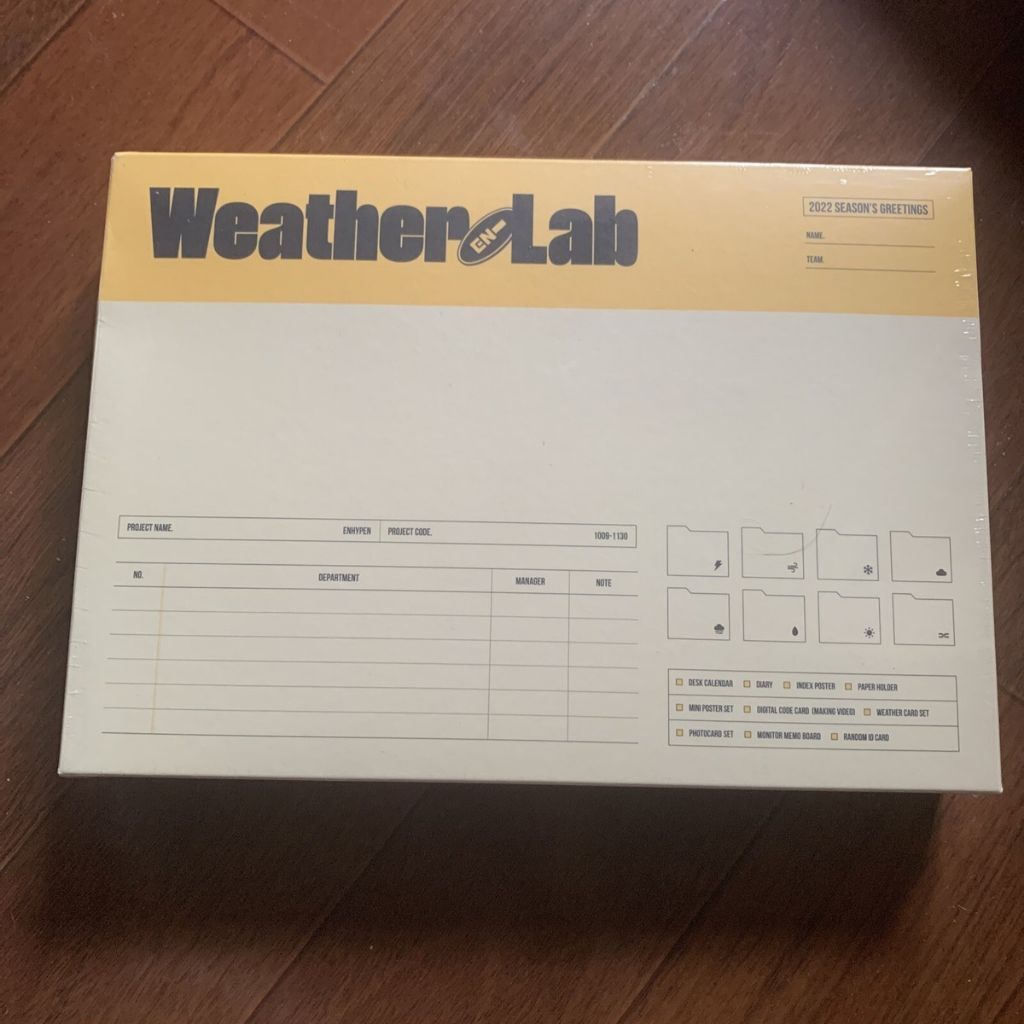 WEATHER LAB SEASON GREETING ENHYPEN 2022 FULL SEALED