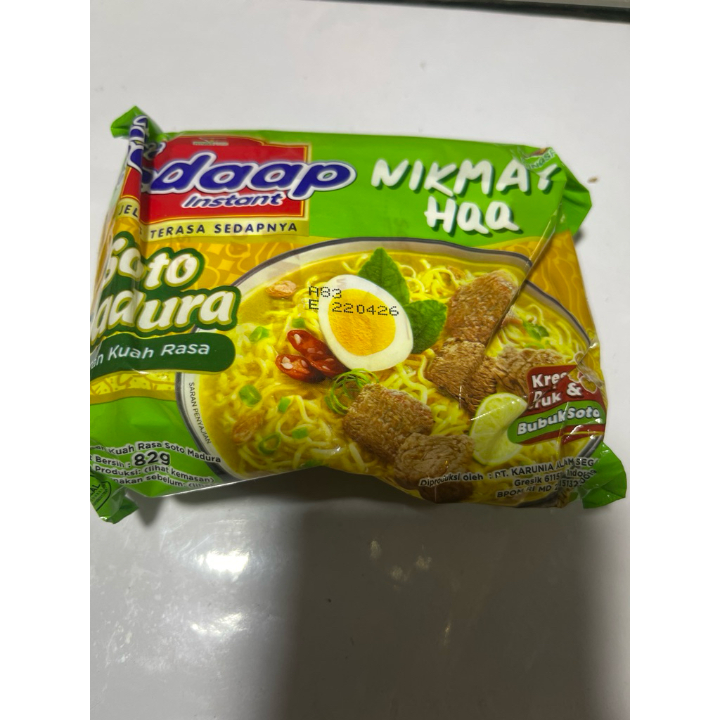 Mie sedap soto madura