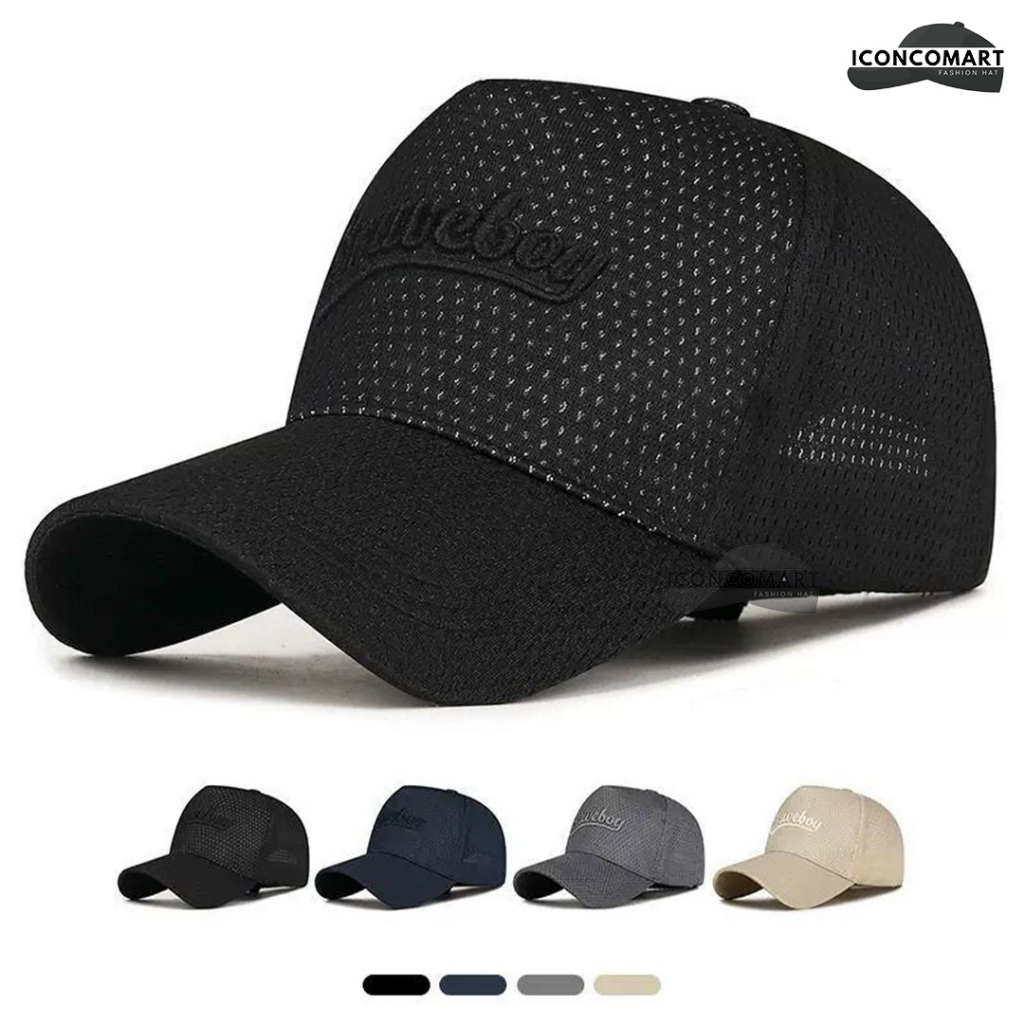 [ICONCOMART] Topi Baseball Cap BRAVEBOY / Topi Baseball Pria Dan Wanita / Topi Baseball Jaring - TPI