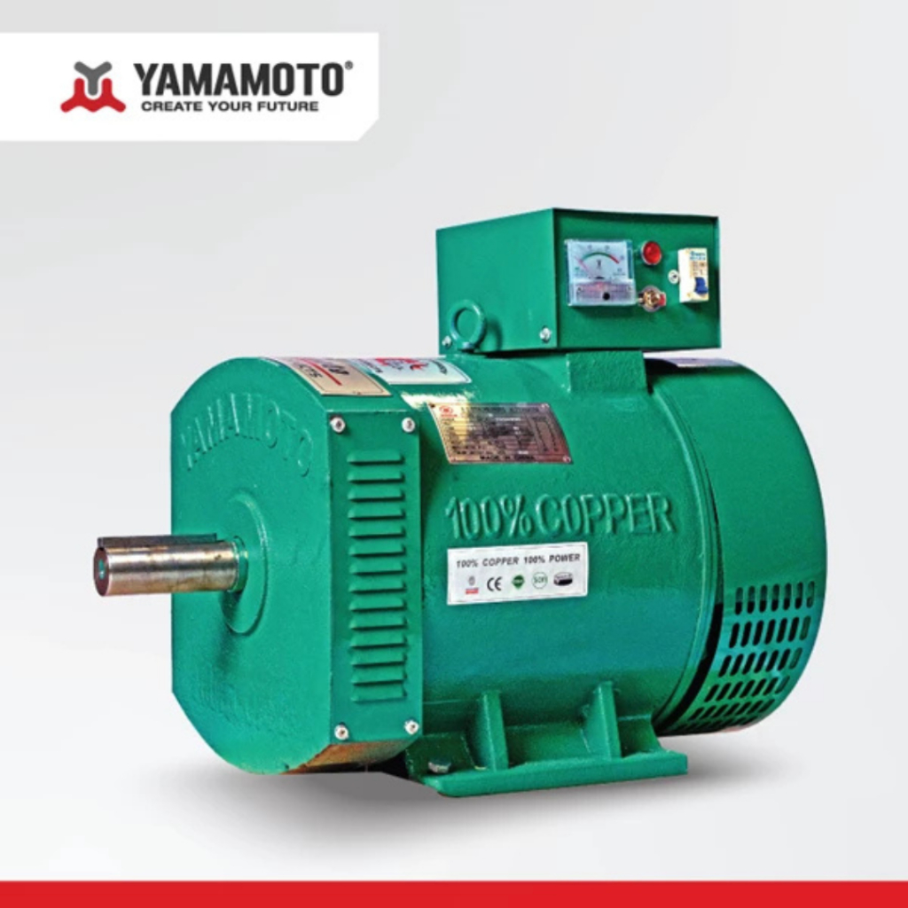 DINAMO ALTERNATOR GENSET LISTRIK 10 KW 3 PHASE YAMAMOTO STC 10 TEMBAGA/DINAMO ALTERNATOR GENSET LIST