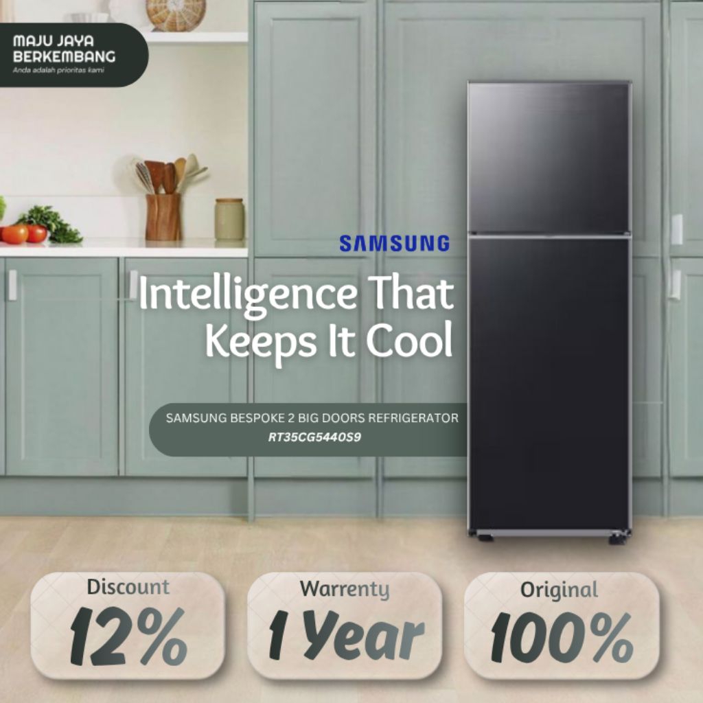 SAMSUNG BESPOKE KULKAS 2 PINTU BESAR REFRIGERATOR RT35CG5440S9
