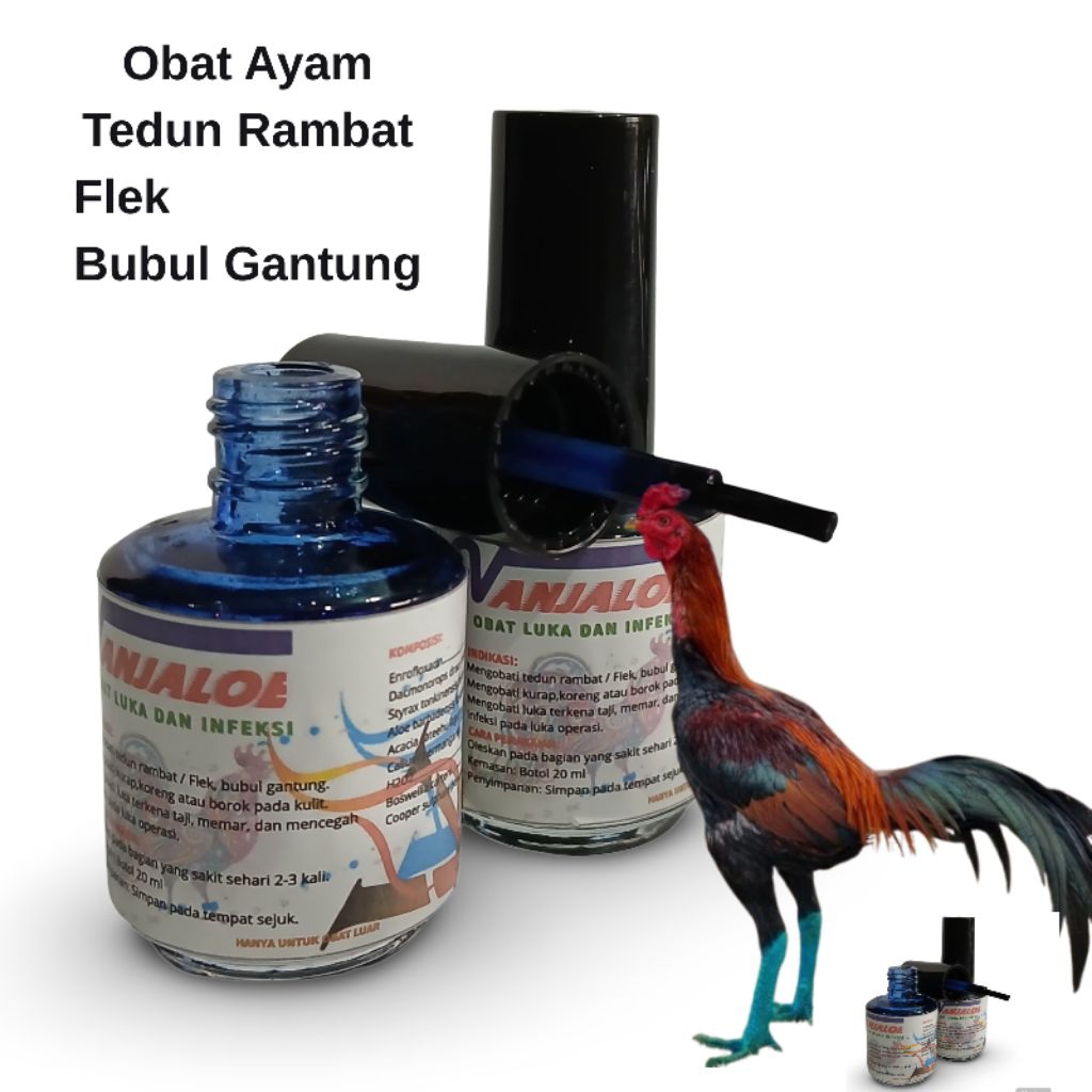 Obat Ayam Tedun Rambat VANJALOE Ampuh Mengobati Sisik ayam Merah Flek Obat Bubul gantung Kaki Ayam