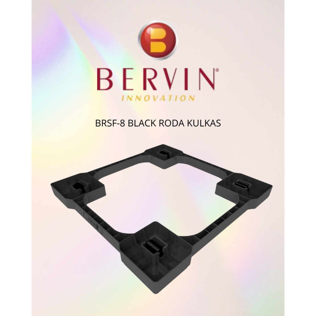 BERVIN BRSF-8 BLACK RODA KULKAS