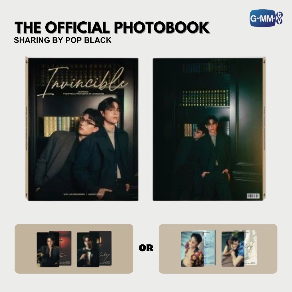 PHOTOBOOK INVINCIBLE JOSSGAWIN OFFICIAL || SHARING PHOTOBOOK POSTER POSTCARD PHOTOCARD GMMTV || WTS 