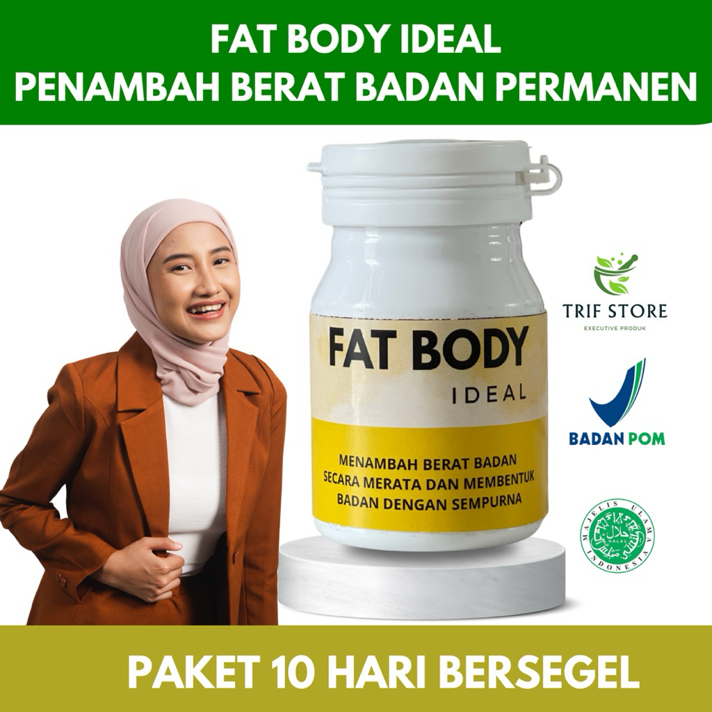 VIRAL FAT BODY IDEAL Suplemen Penggemuk Badan BPOM/ Penambah Berat Badan/ Penambah Nafsu Makan Herba