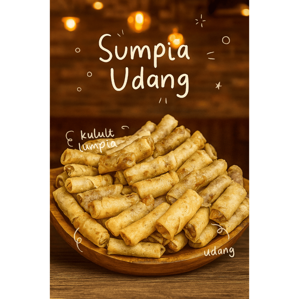 SUMPIA UDANG / SUMPIA ABON UDANG / SUMPIA / SUMPIA RASA ABON UDANG / SUMPIA GURIH RENYAH