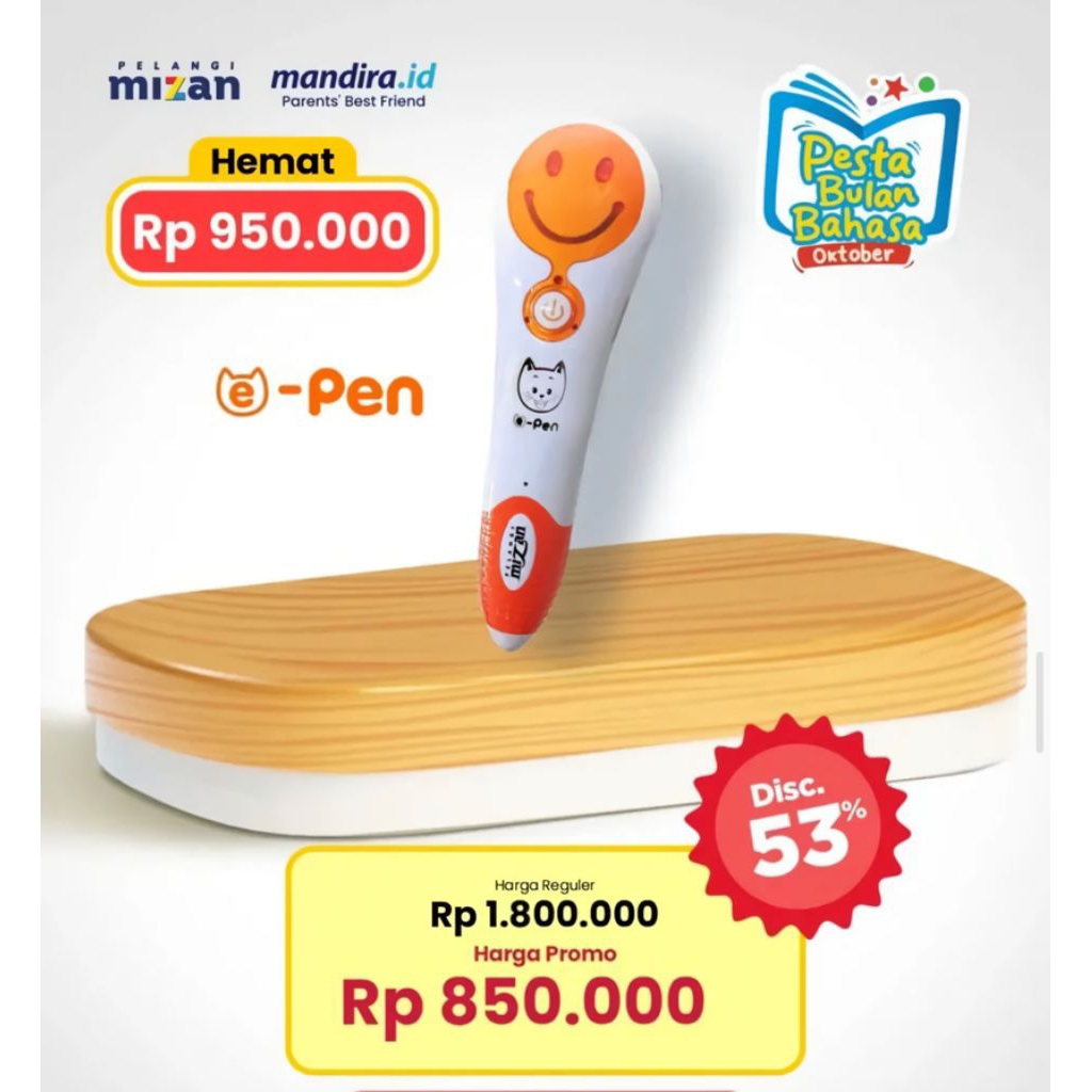 EPEN E-PEN ELECTRONIC PEN MANDIRA DIAN SEMESTA HALO BALITA WAS CIS BUKU ANAK