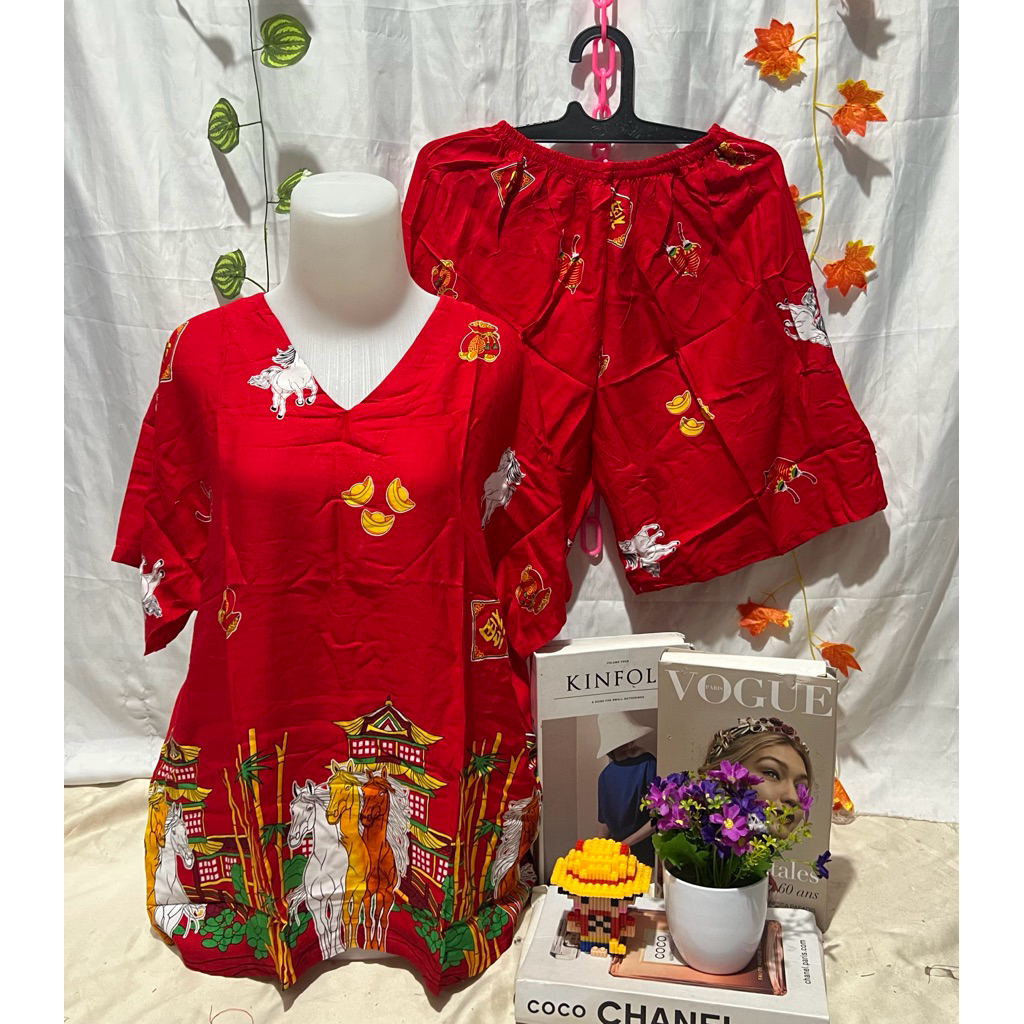 STELAN HP GAJAH PUTIH / Yohana JUMBO LD 120 / LD 130 SETELAN BAJU TIDUR HOTPAN GAJAH PUTIH JUMBO