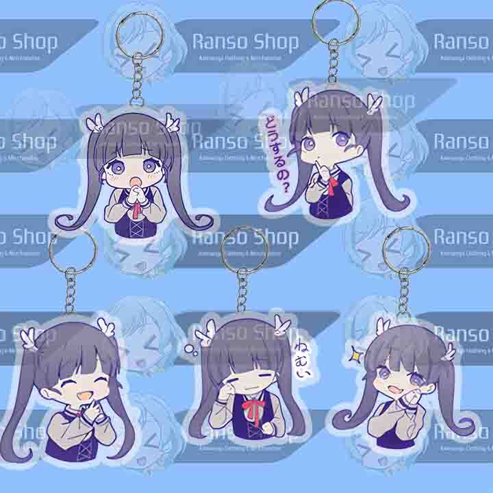 Keychain Tuyu Anoyo if there was an endpoint UV 2 Sisi Laser Cutting Premium Pinggiran Bening Akrili