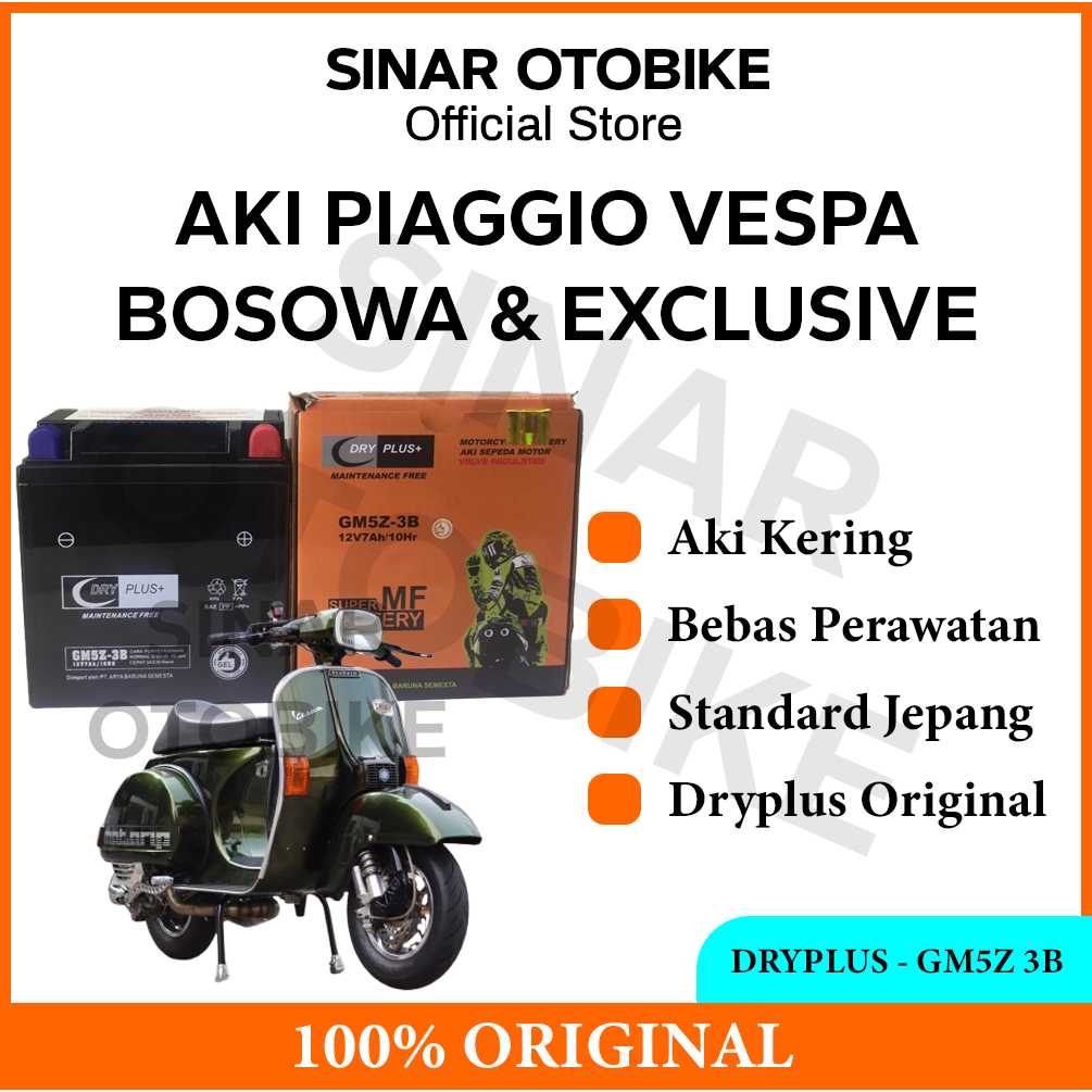 AKI VESPA BOSOWA EKSKLUSIF DRYPLUS MF KERING GM5Z 7AH
