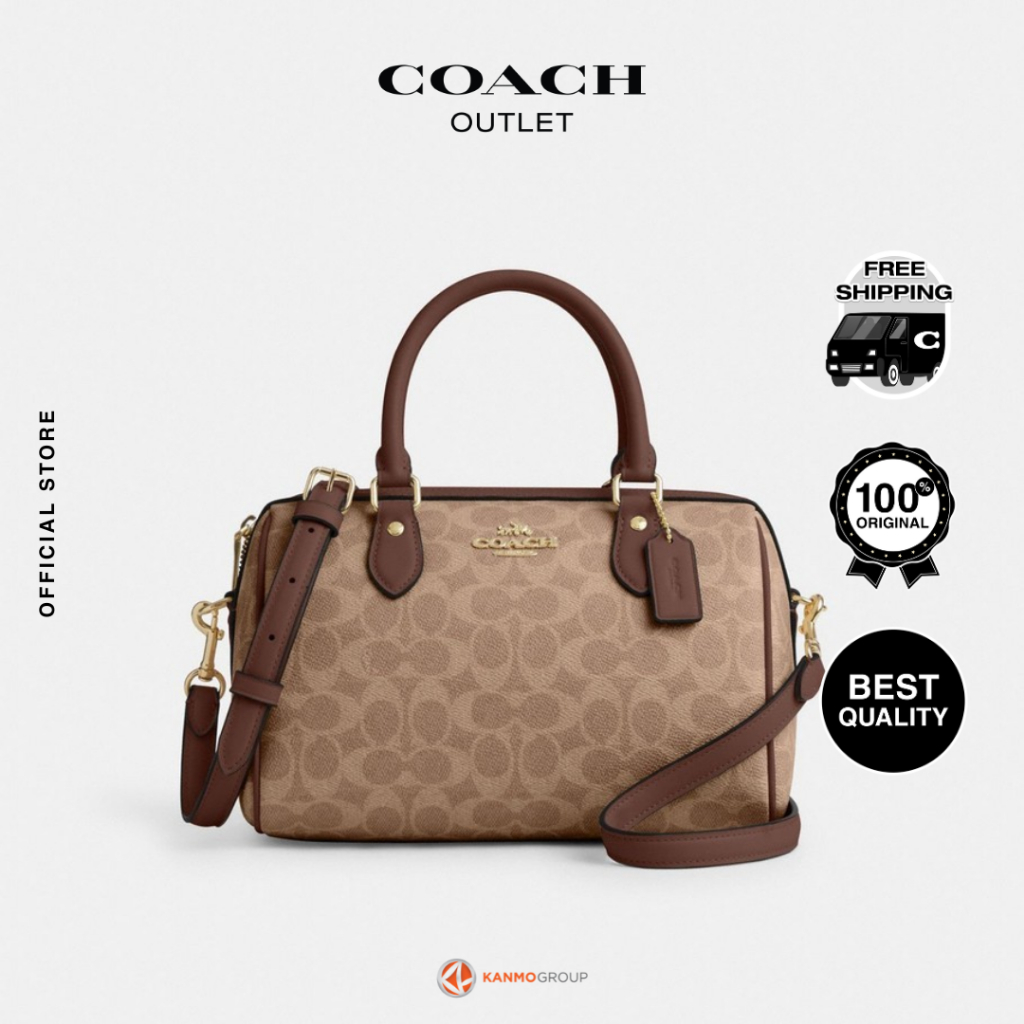 Coach Rowan Satchel In Signature Canvas - Tas Wanita