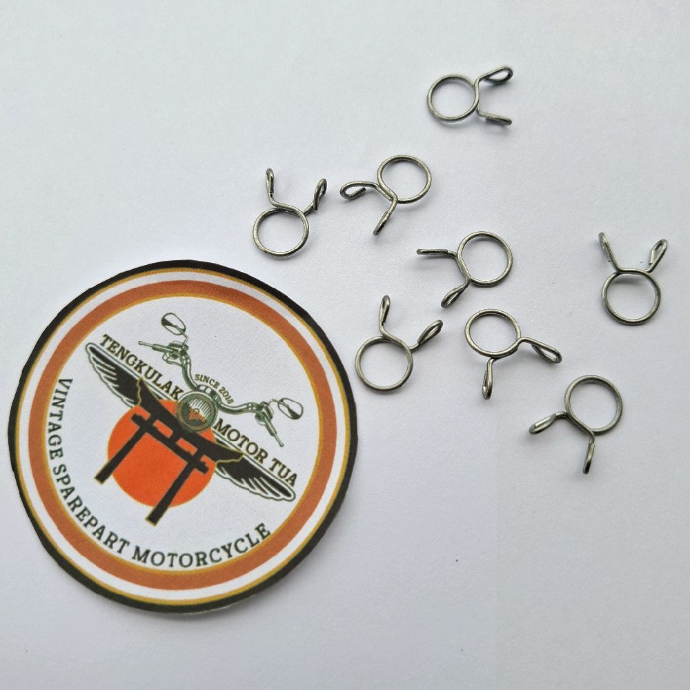 klem selang bensin di keran ke karbu karburator cb100 cb125 s90 s90z benly gl100 gl125 cg110 cg125 c