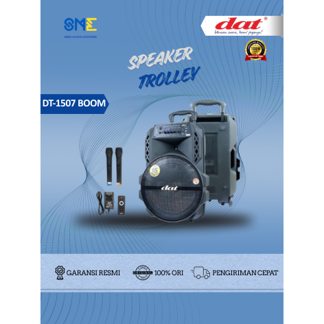 DAT DT-1507 BOOM Speaker Portabel Bluetooth Dat 15 Inc Super Bass