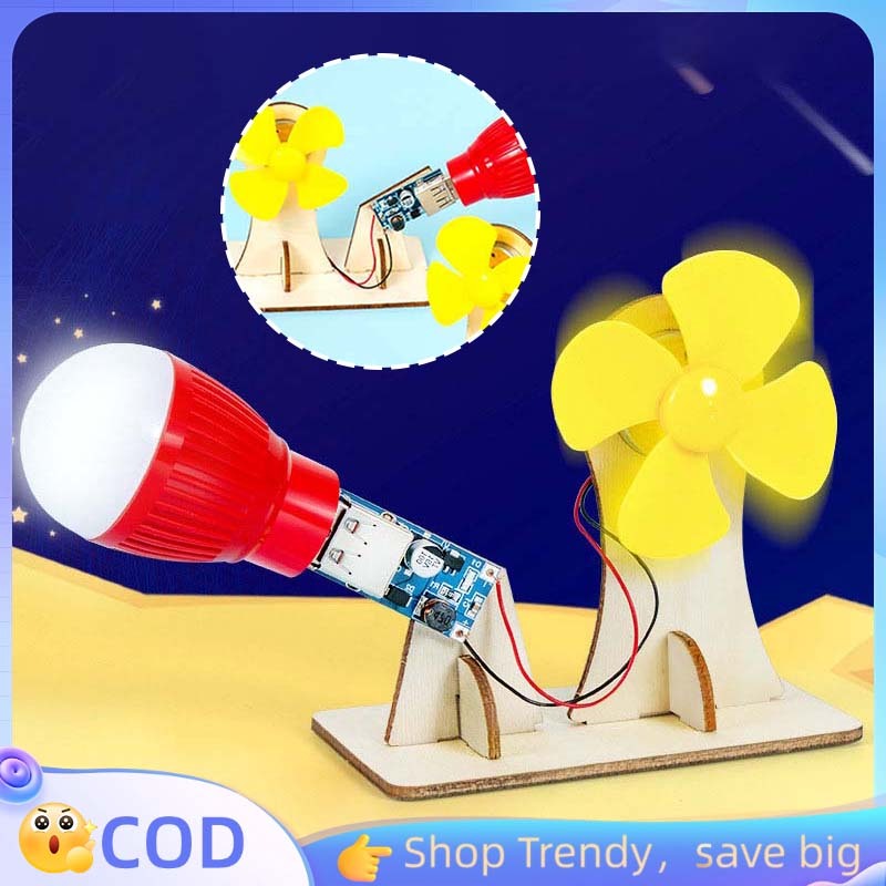 1set Mainan Pembangkit Mainan Wind Turbine Generator Mainan Pembangkit Listrik Mainan Edukasi Genera