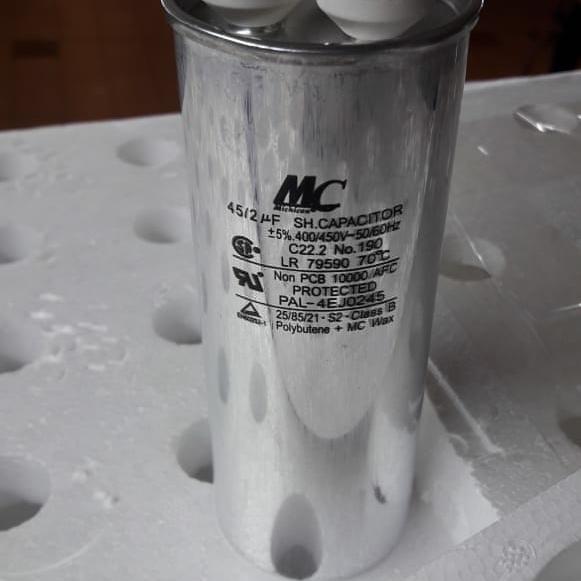 Kapasitor(Capacitor) AC 45+2uf 450 VAC MC