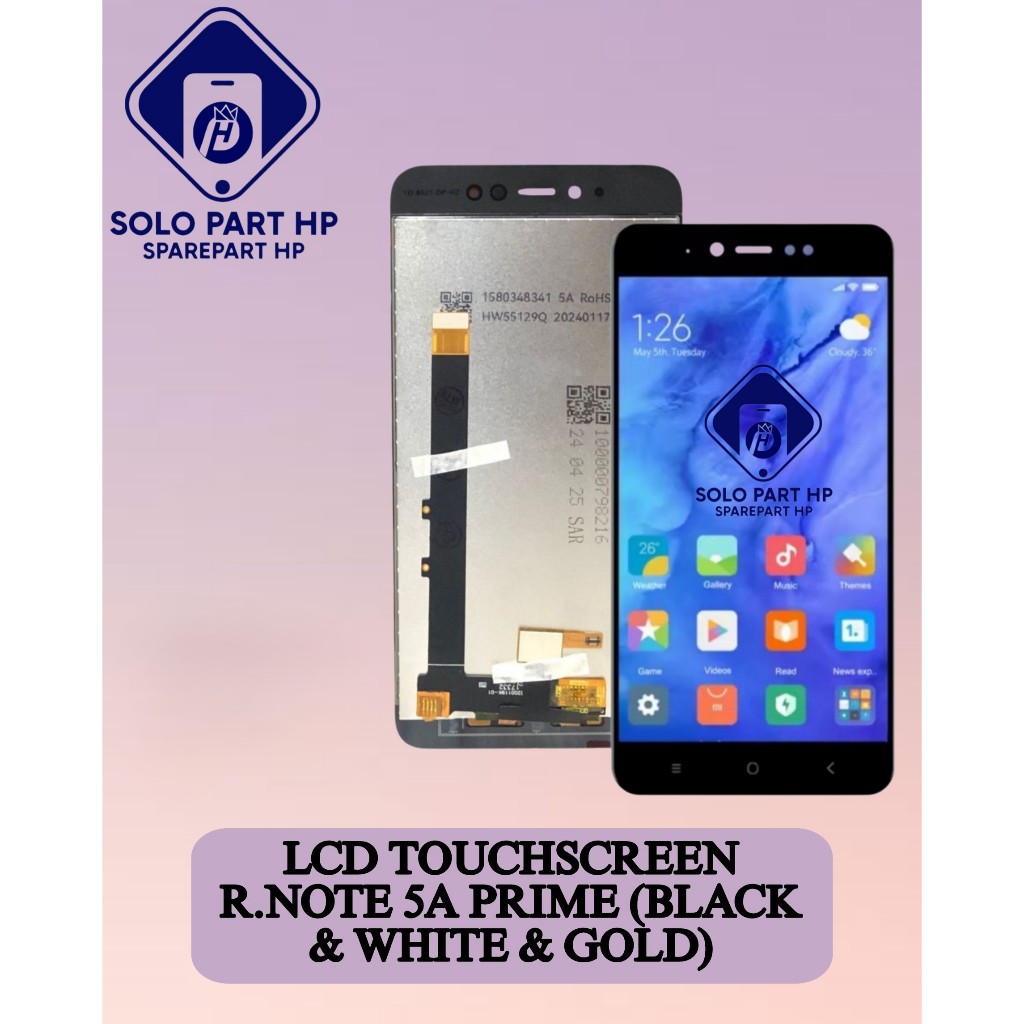 Solo Part HP Sparepart Lcd & Touchscreen REDMI NOTE 5A PRIME