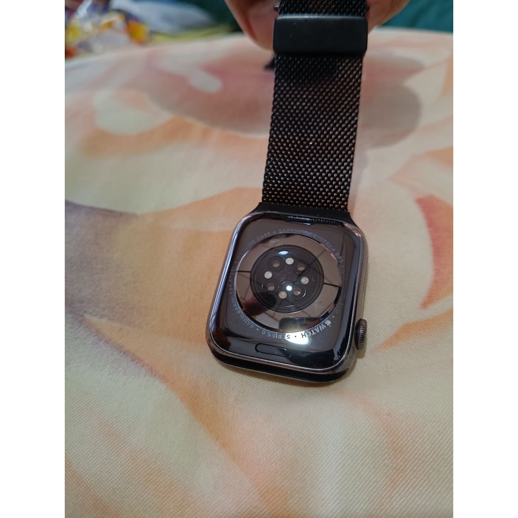 PRELOVED Apple iWatch Series 6 44mm Black Stainless Steel Second ORIGINAL/ Jam Tangan Pria Wanita Ap