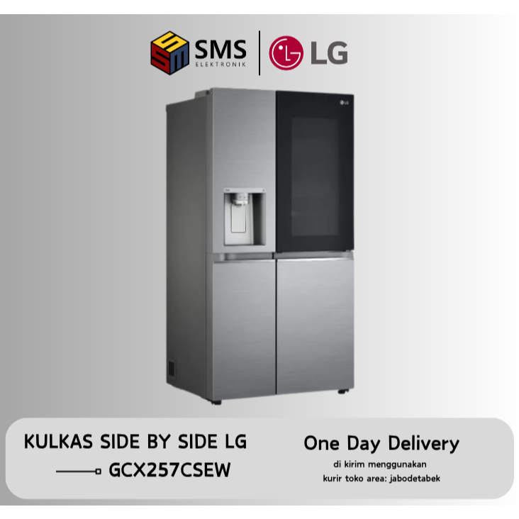 LG GC-X257CSEW KULKAS LG SIDE BY SIDE InstaView GCX257CSEW GCX257 KULKAS TOK TOK