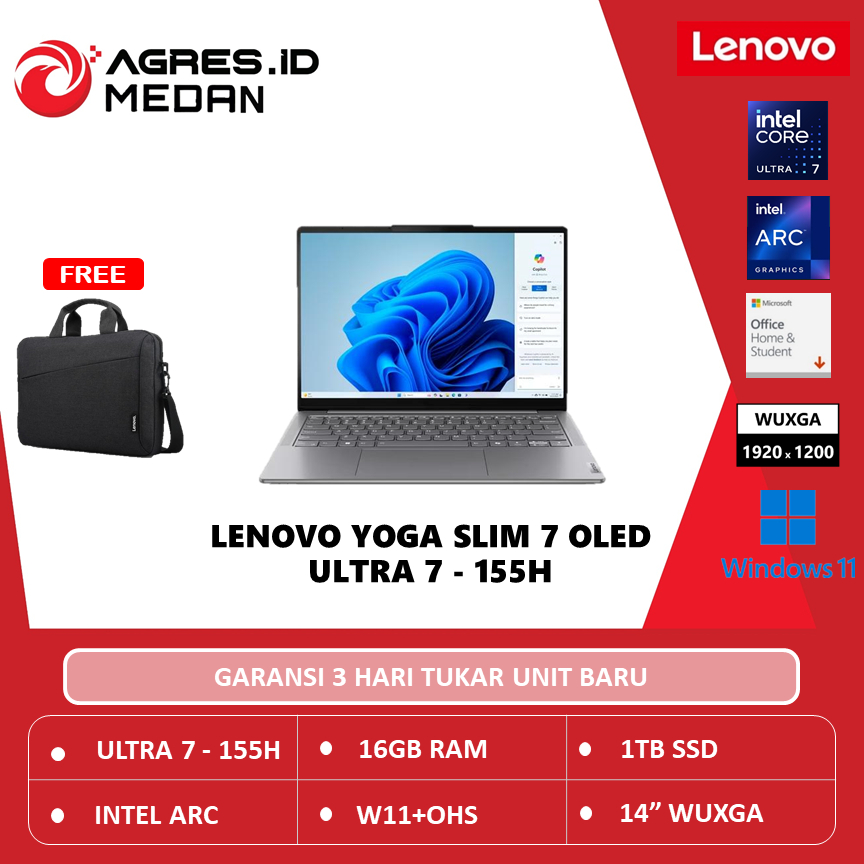 LENOVO Yoga Slim 7 OLED Core Ultra 7 155H 16GB 1TB 14.0"WUXGA TOUCH