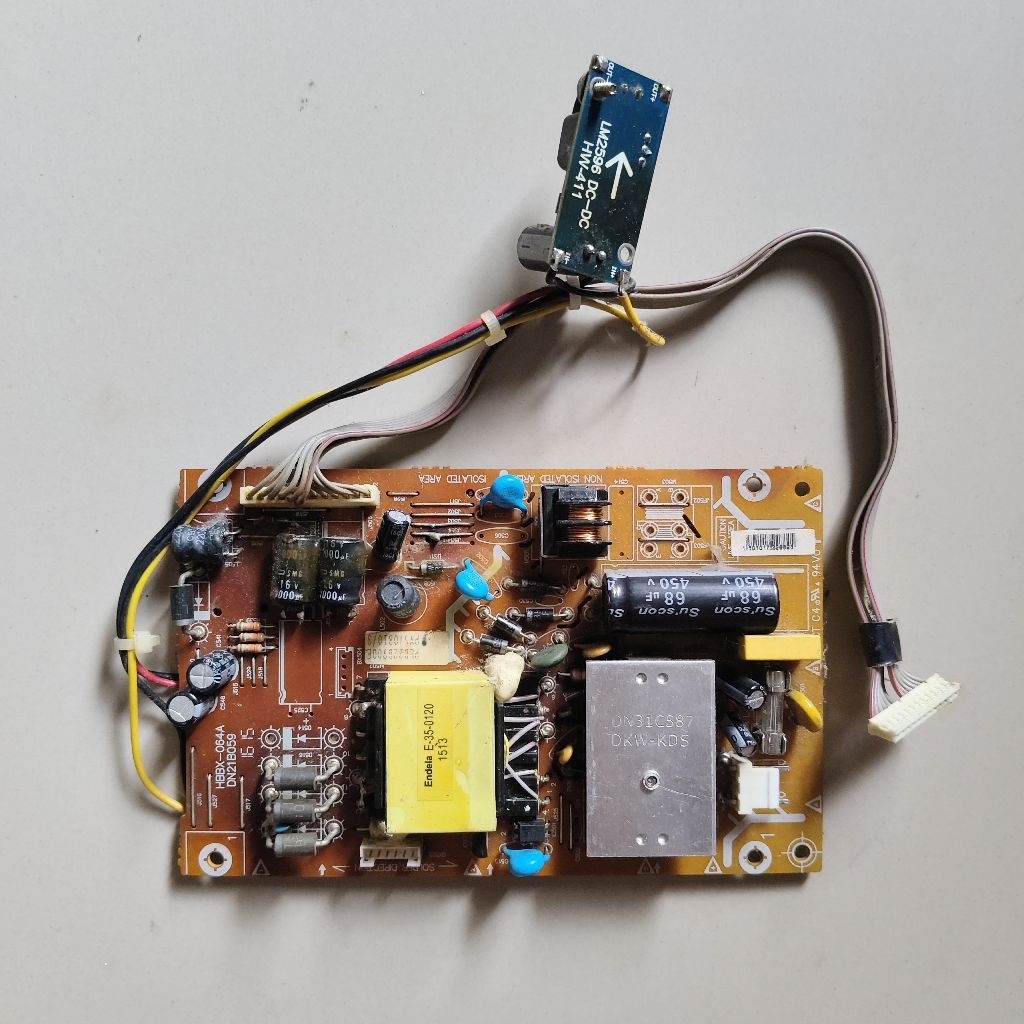 PSU Power Supply TV LCD LED TV Polytron 22 Inch tipe PLD22D900 cabutan Normal siap rakit normal test