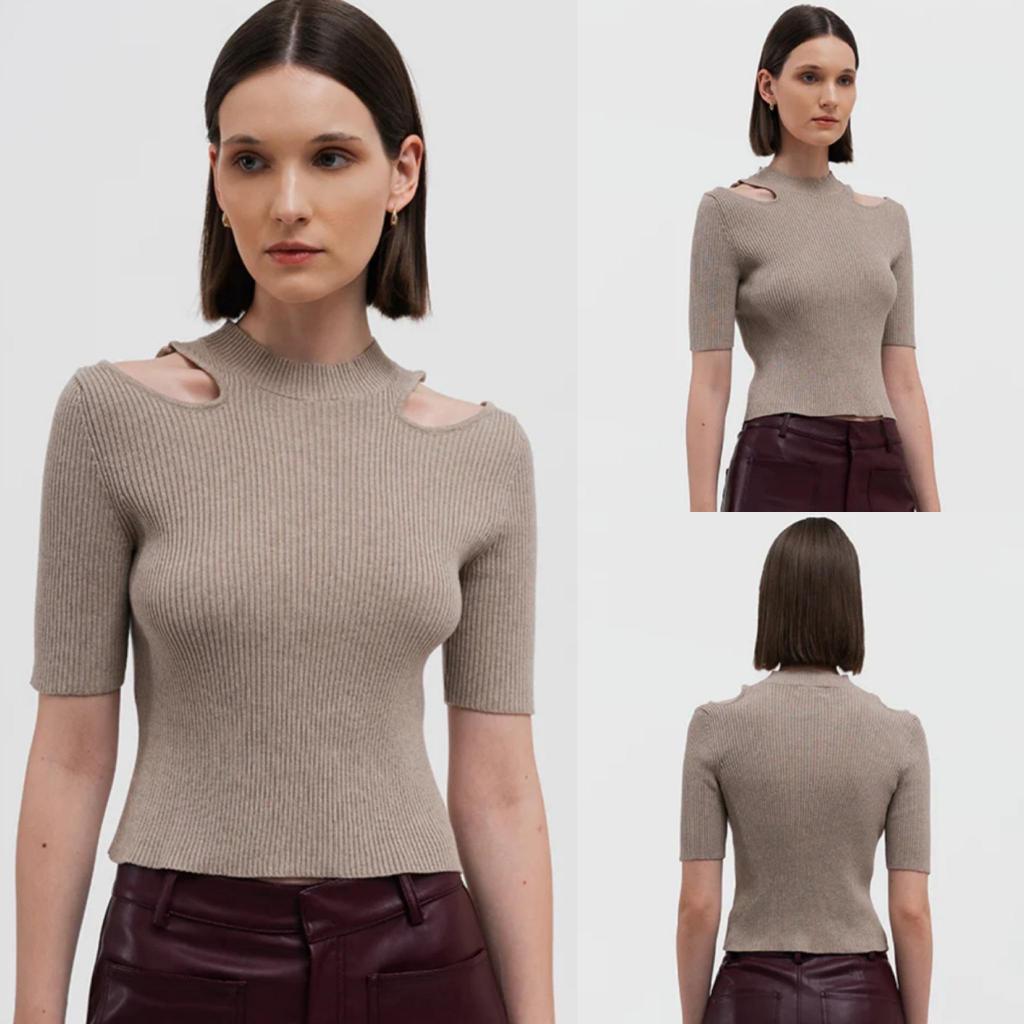 ( Preloved ) Duma Official Ripa Top in Beige // Atasan Wanita