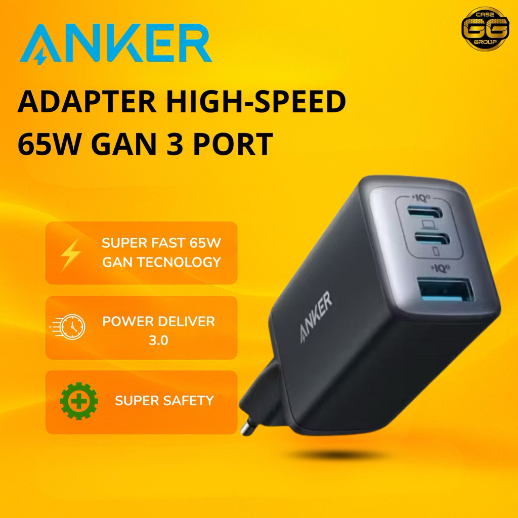 ADAPATER ANKER NANO II 65WATT 3 PORT