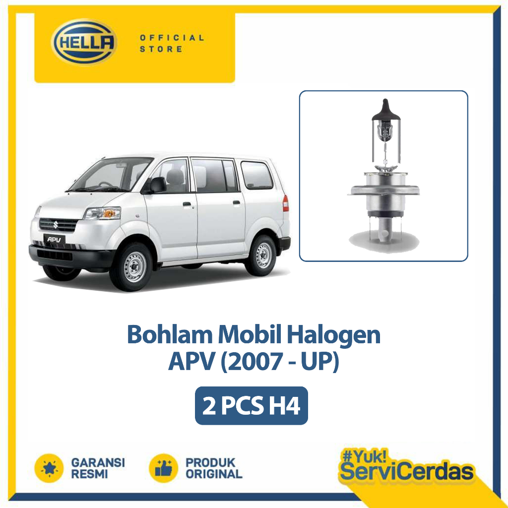 Lampu Mobil APV 2007 Up H4 (2 pcs) - Bohlam Mobil Hella