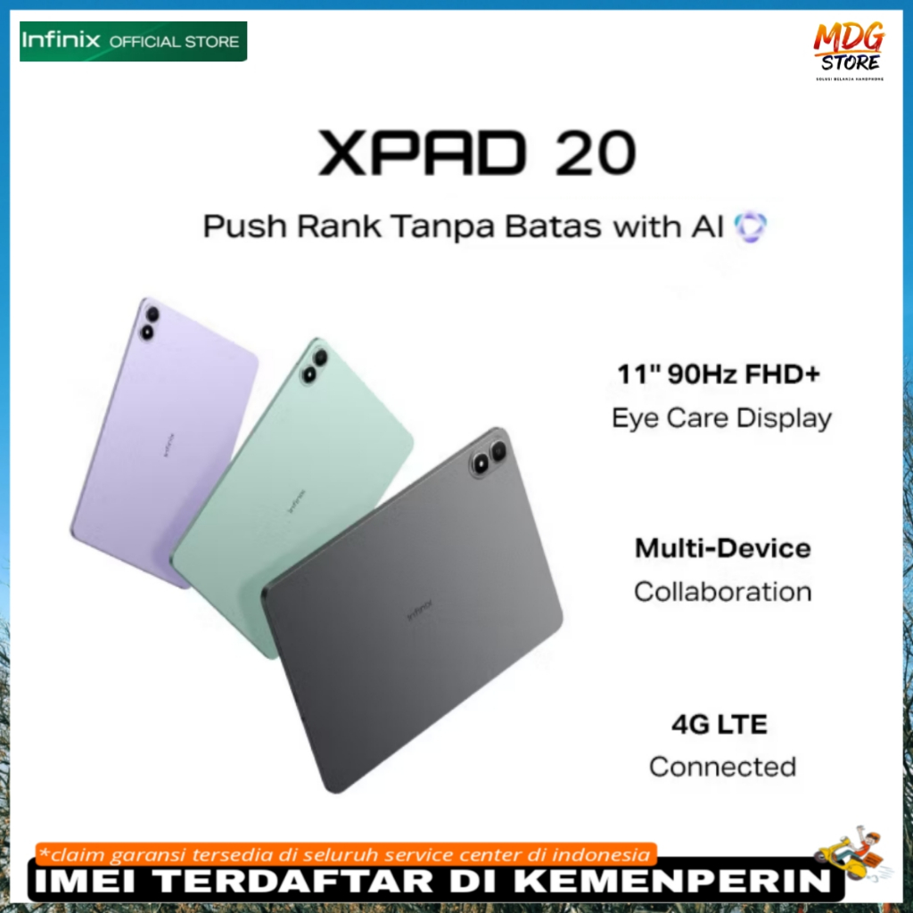 Infinix Xpad 20 Terbaru 2025 | RAM 8/256GB Layar 11” Baterai Besar dan Performa Cepat