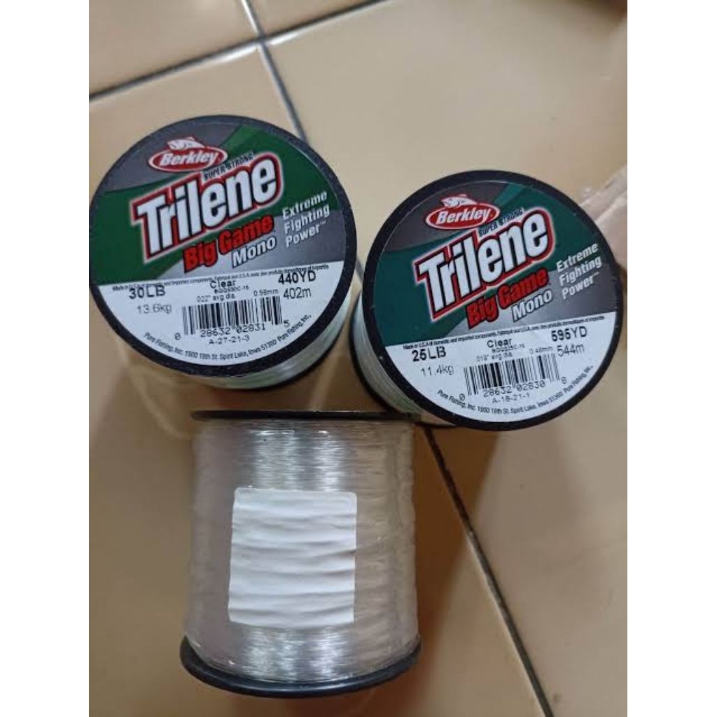 Senar Pancing Berkley Trilene Big Game Putih Original USA