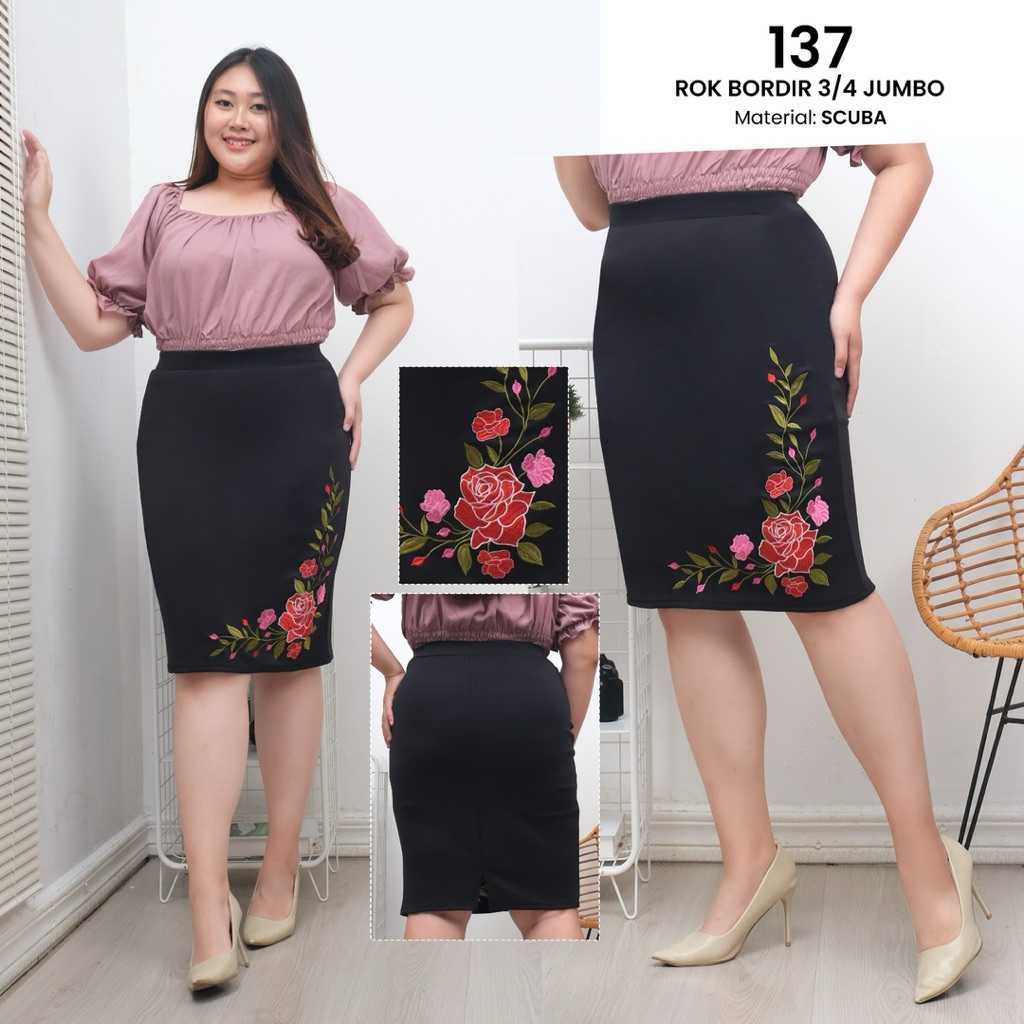 Rok Bodyfit Rok Bunga Rok Hitam Rok Slimfit Rok kerja