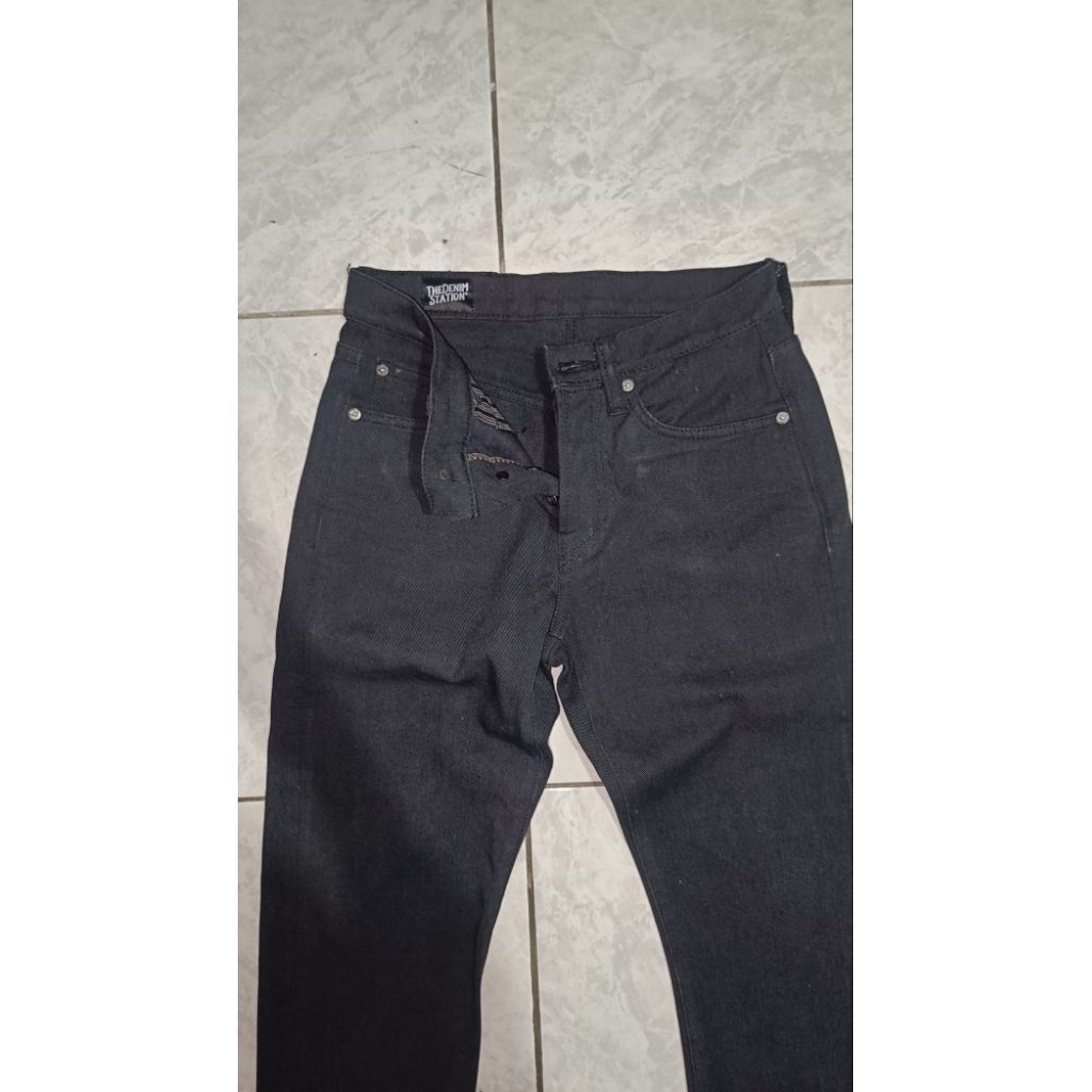 The denim station black denim
