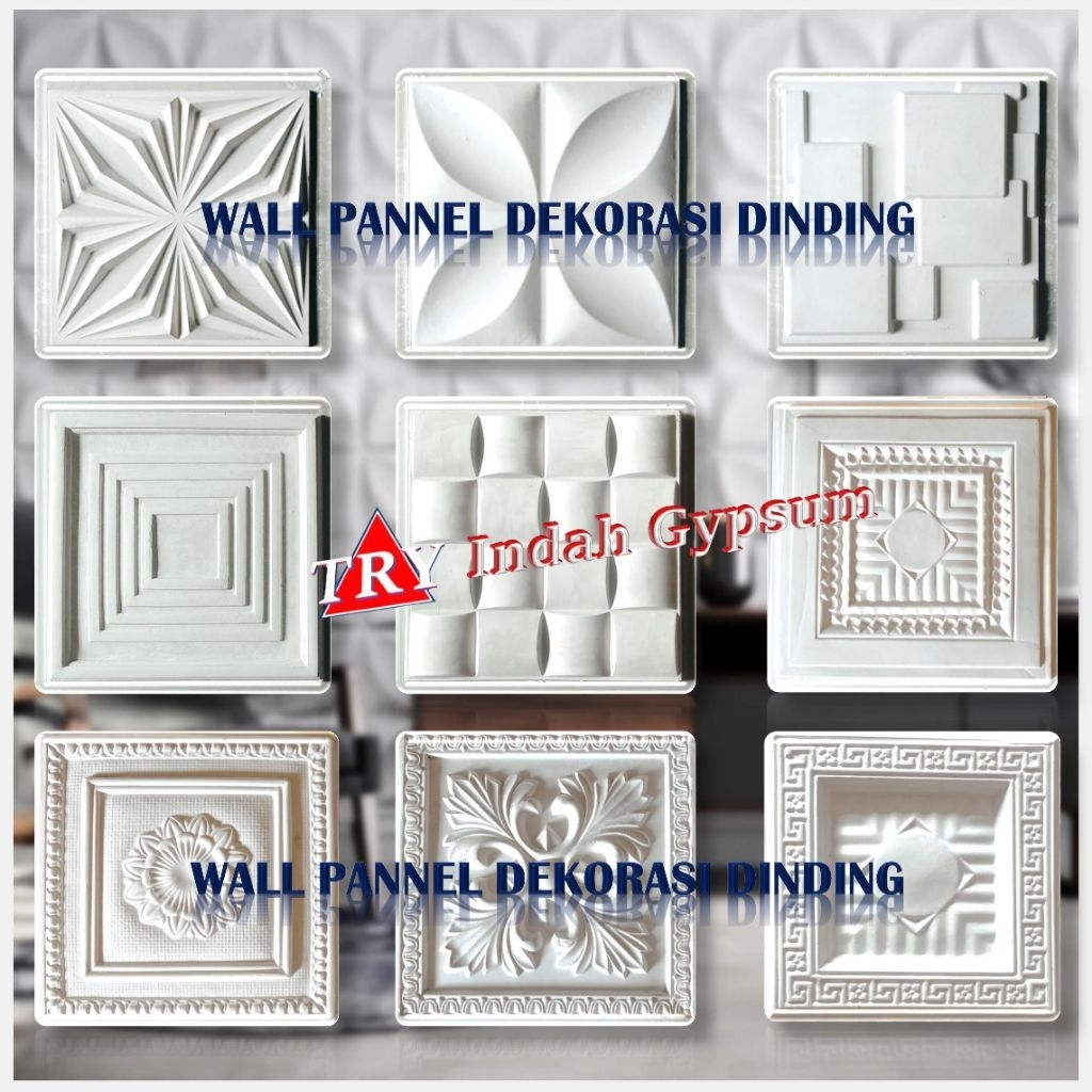 Wall Panel Gypsum Ornamen untuk Dinding - Original TRYINDAH