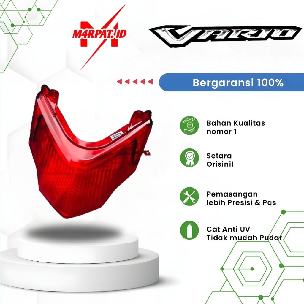 WIN - mika kaca lampu stop belakang vario 125 f1mika kaca lampu stop belakang honda vario techno 125