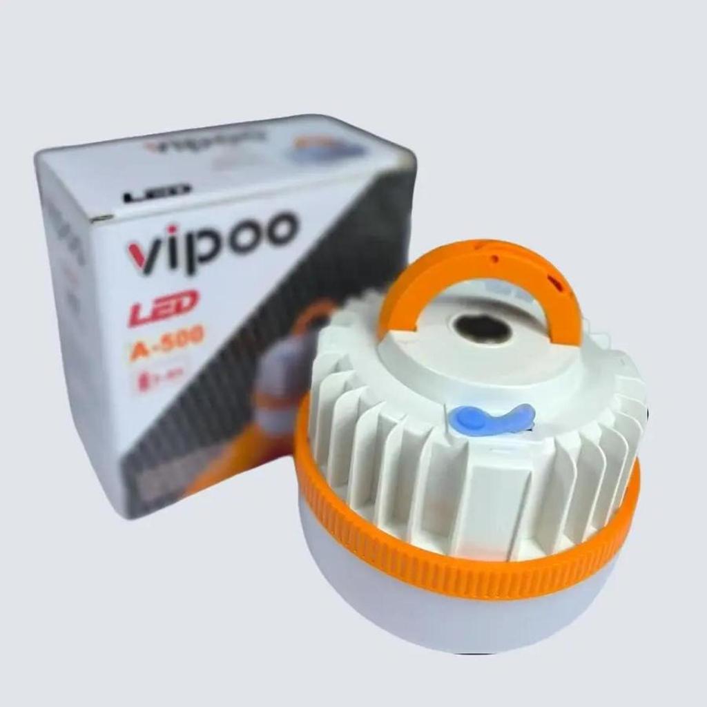Lampu Camping Emergency A-500 Lampu 500watt Vipoo Cahaya Putih bisa di cas