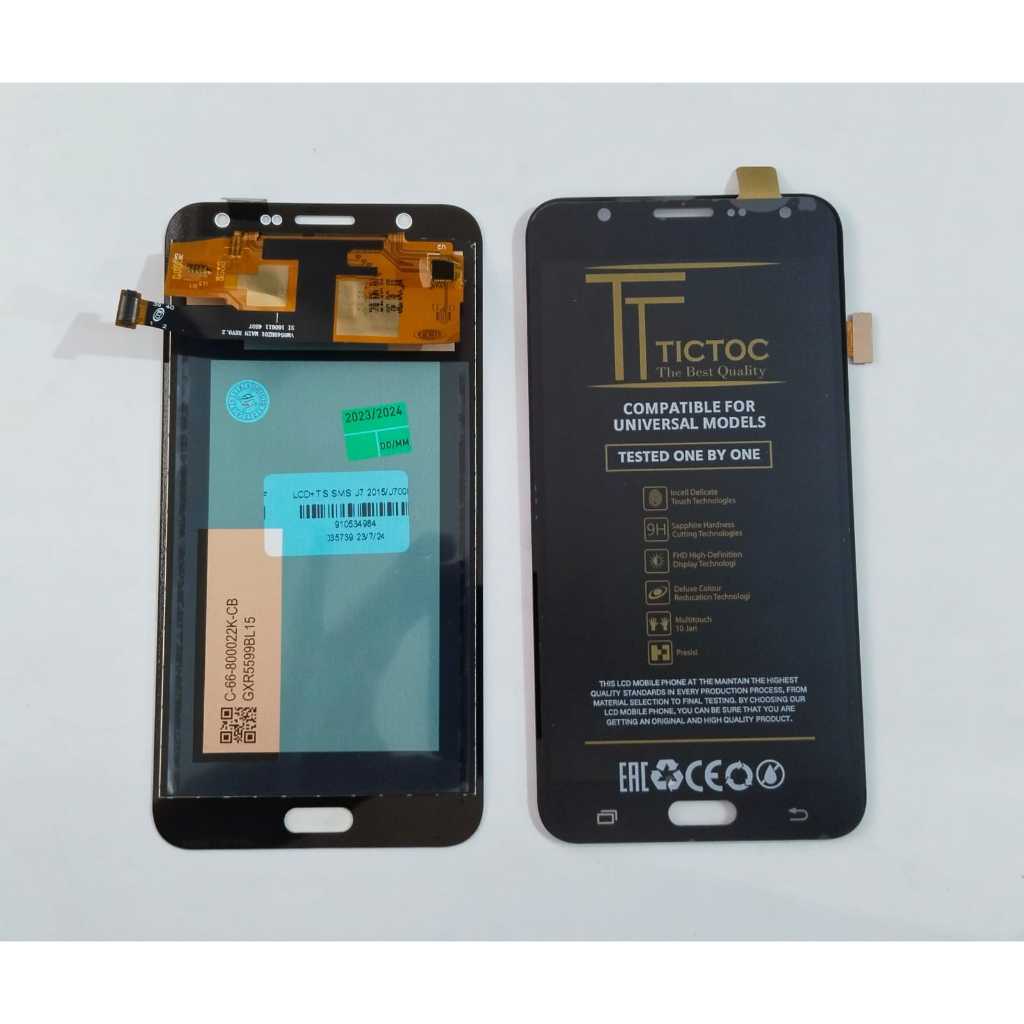 LCD TS SAMSUNG J7 2015/J700F BLACK & WHITE TICTOC