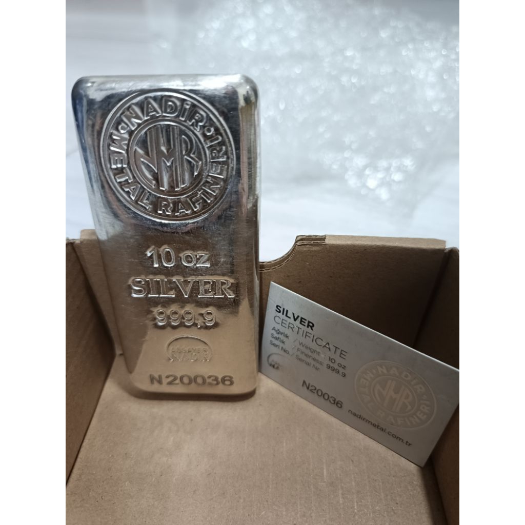 Nadir Turki Perak Batangan Fine Silver