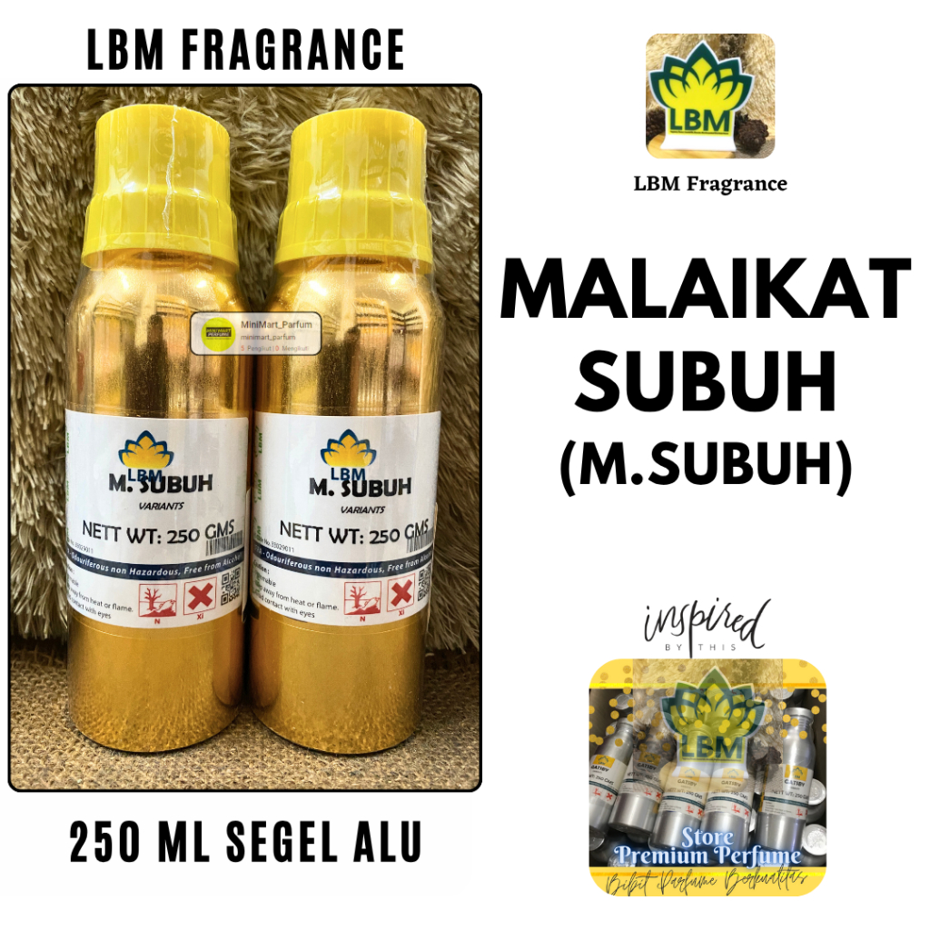 Bibit Parfum LBM Fragrance // MALAIKAT SUBUH 250 ML SEGEL Alumunium
