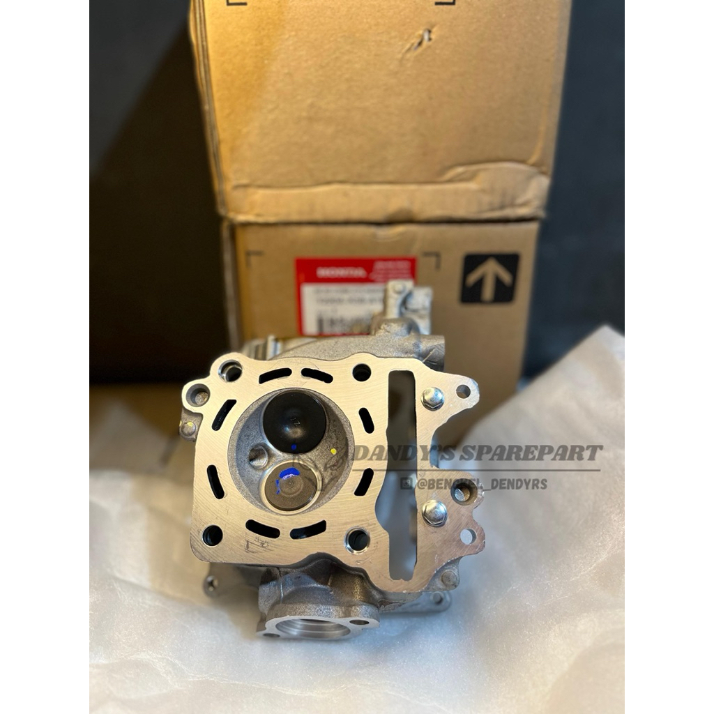 Head Vario 150 BLOK HEAD VARIO 150 K59 CYLINDER HEAD ORIGINAL + BAUT TANAM KNALPOT + MUR KNALPOT