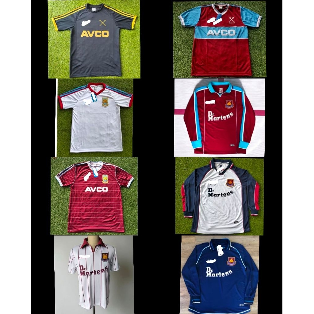 Jersey westham 1982 1983 home third/jersey westham 1980 away classic/jersey westham 2003 away/jersey