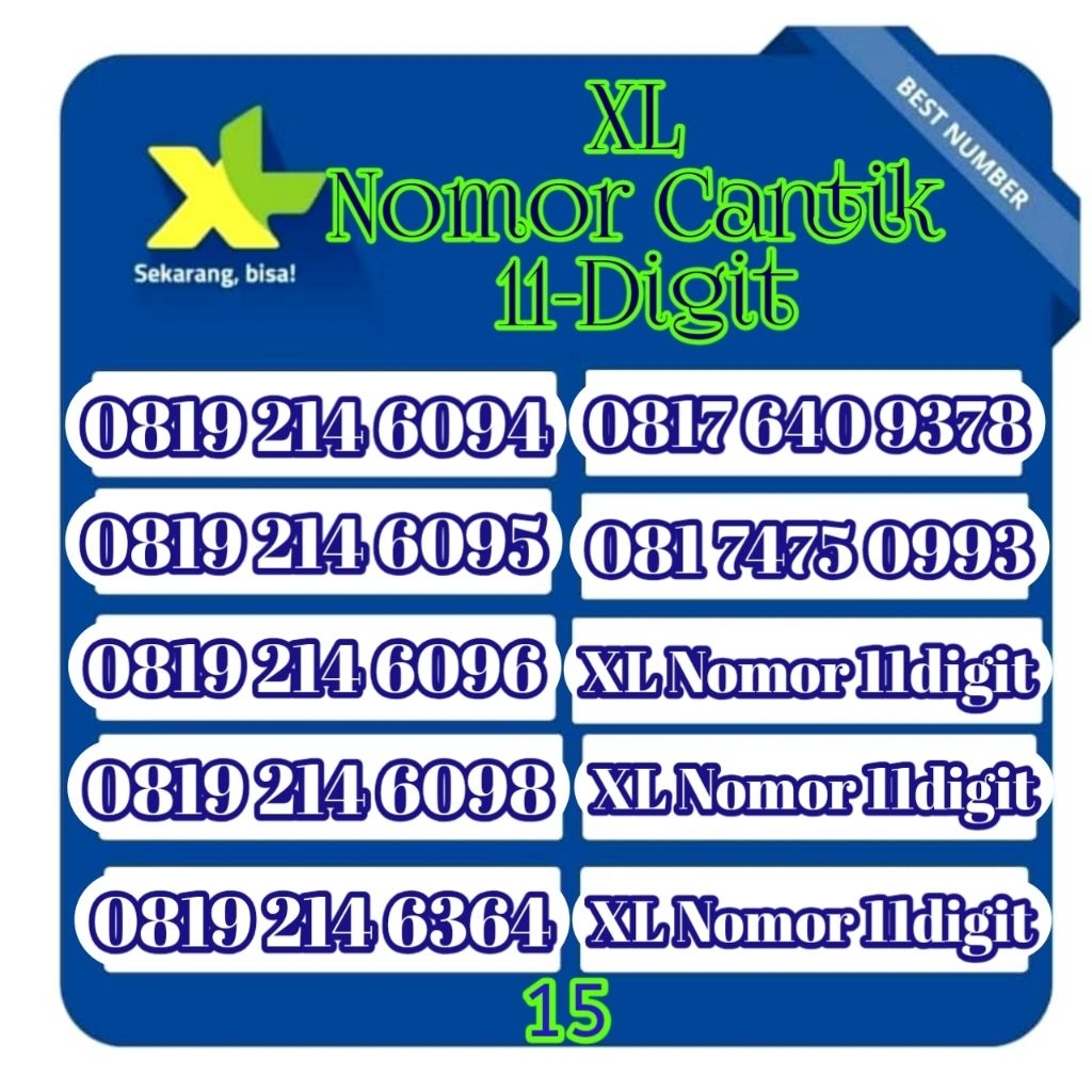 promo perdana xl nomor cantik 11angka(Cek Deskripsi)