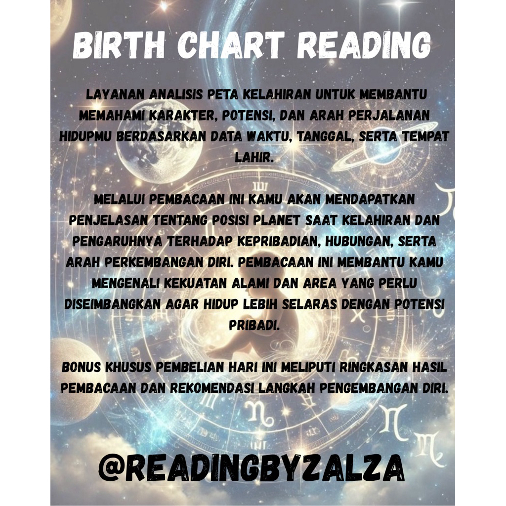 JASA BIRTH CHART READING [FAST RESPON]