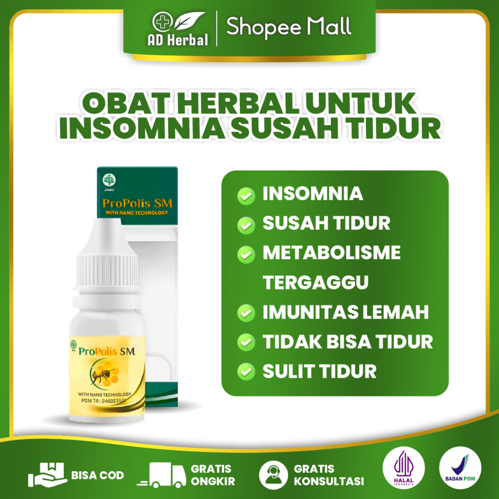Obat Susah Tidur Insomnia Susah Tidur Malam Gangguan Sulit Tidur Madu Agar Tidur Lelap Anak & Dewasa