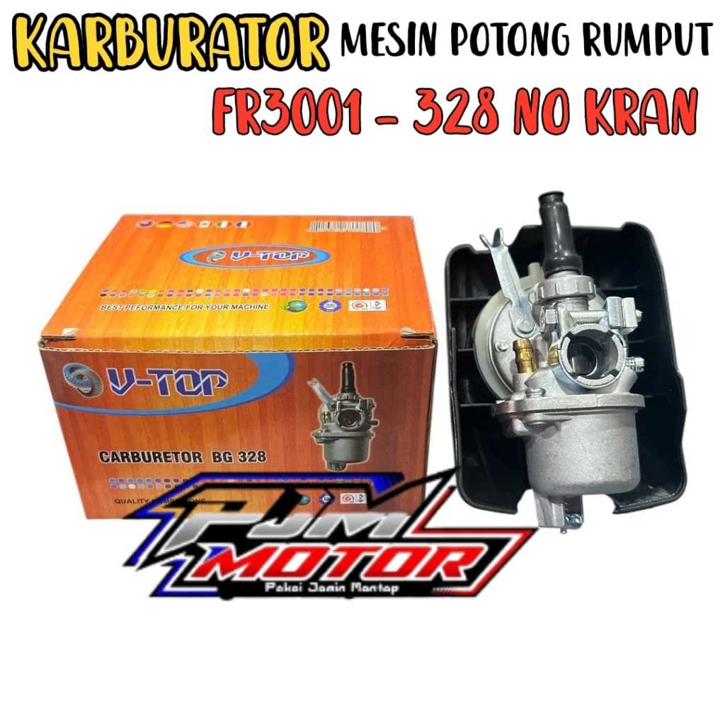 FR3001 PAKET CARBURATOR + SARINGAN UDARA - karburator plus filter udara mesin potong rumput model st