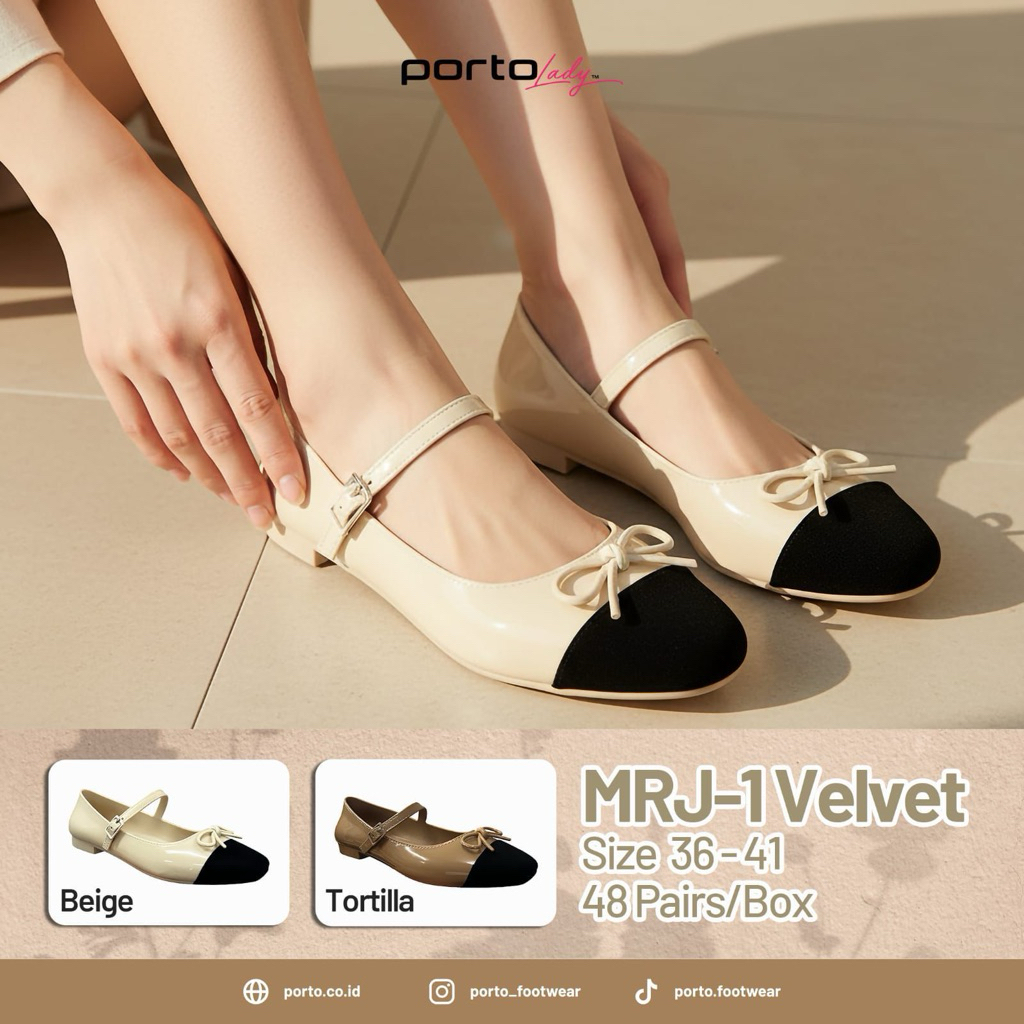 sepatu balet porto| sepatu karet | sepatu karet pita
