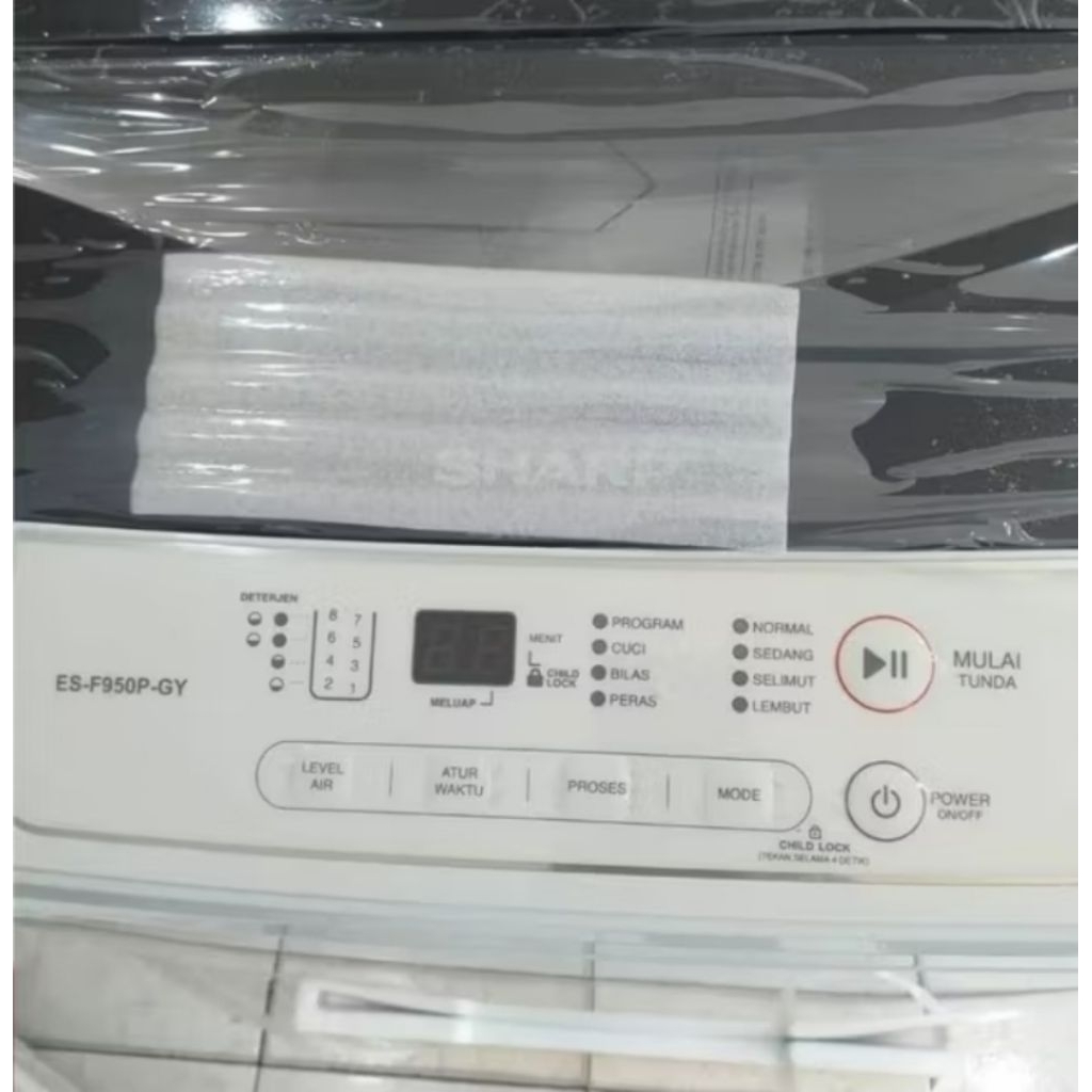 Modul PCB Original Mesin Cuci Sharp ES-F950P-GY 1 Tabung Bukaan Atas